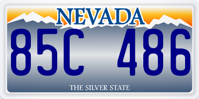 NV license plate 85C486