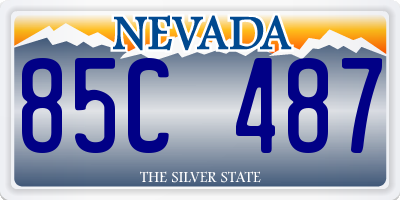 NV license plate 85C487