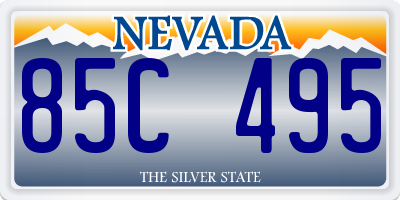 NV license plate 85C495