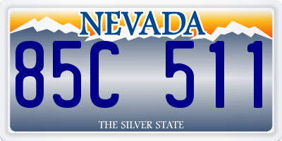 NV license plate 85C511