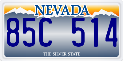NV license plate 85C514