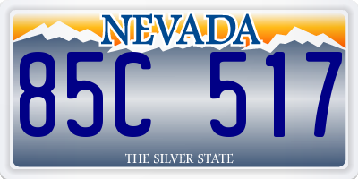 NV license plate 85C517