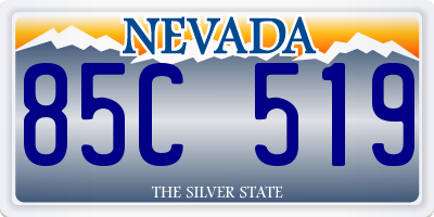 NV license plate 85C519