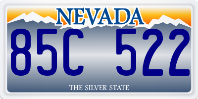 NV license plate 85C522