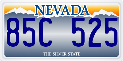 NV license plate 85C525