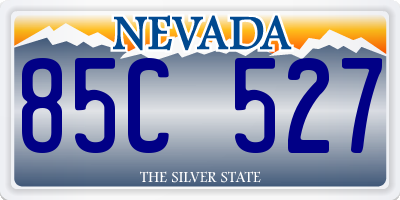 NV license plate 85C527