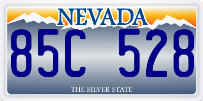NV license plate 85C528