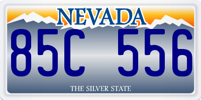 NV license plate 85C556