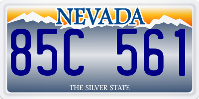 NV license plate 85C561