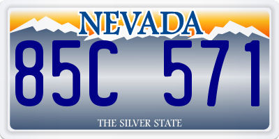 NV license plate 85C571