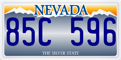NV license plate 85C596