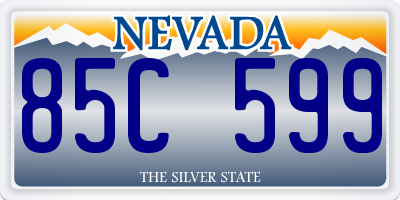 NV license plate 85C599