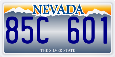 NV license plate 85C601