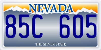 NV license plate 85C605