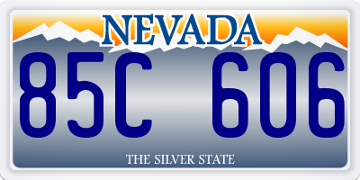 NV license plate 85C606