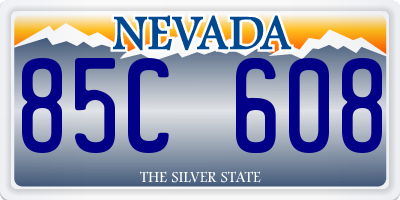 NV license plate 85C608