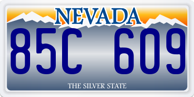 NV license plate 85C609