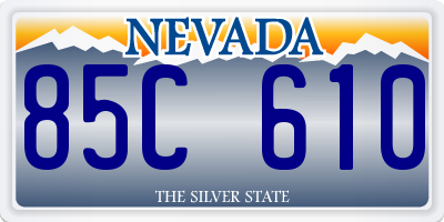 NV license plate 85C610