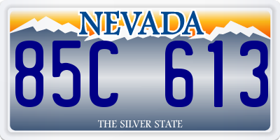 NV license plate 85C613