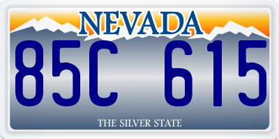 NV license plate 85C615