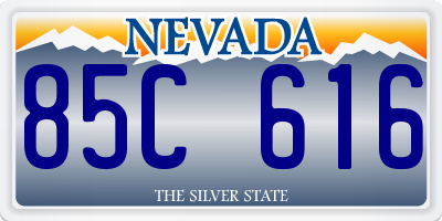 NV license plate 85C616