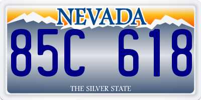 NV license plate 85C618