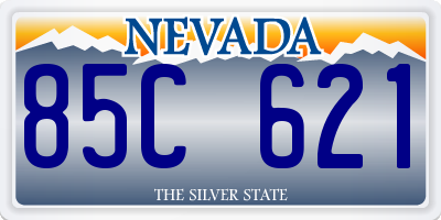 NV license plate 85C621