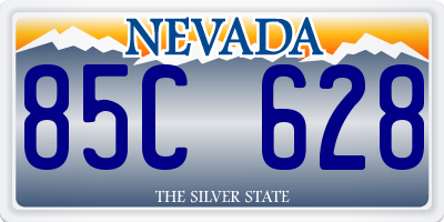 NV license plate 85C628