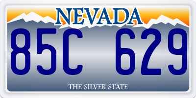 NV license plate 85C629