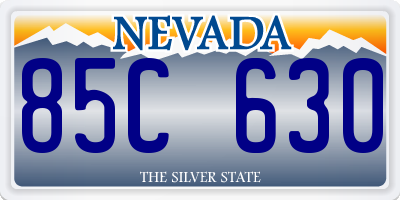 NV license plate 85C630