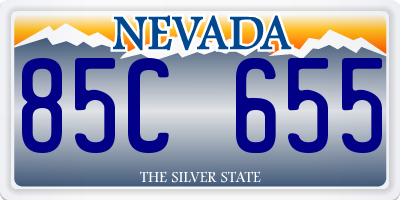 NV license plate 85C655