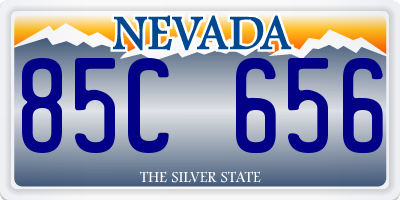 NV license plate 85C656