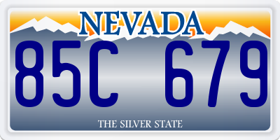 NV license plate 85C679