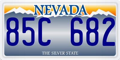 NV license plate 85C682