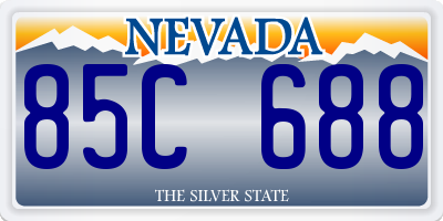 NV license plate 85C688