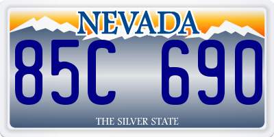 NV license plate 85C690