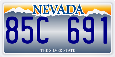 NV license plate 85C691