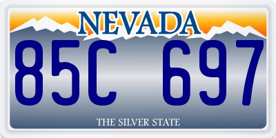NV license plate 85C697