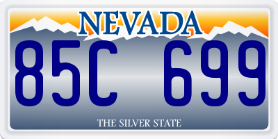 NV license plate 85C699