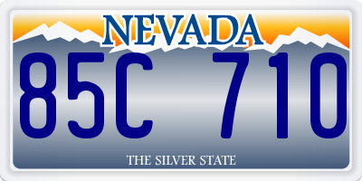 NV license plate 85C710