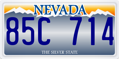 NV license plate 85C714