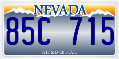 NV license plate 85C715