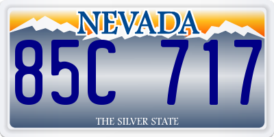 NV license plate 85C717