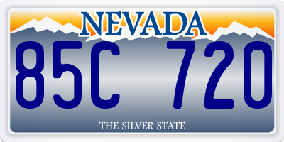 NV license plate 85C720