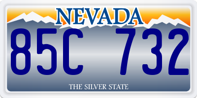 NV license plate 85C732