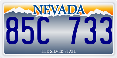 NV license plate 85C733