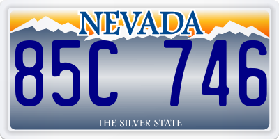 NV license plate 85C746