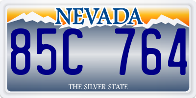 NV license plate 85C764