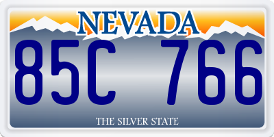 NV license plate 85C766