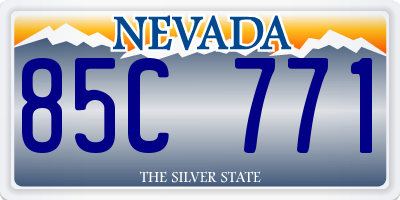 NV license plate 85C771